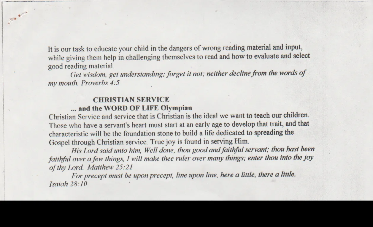1998-09 - Tuesday - Word of Life Olympian club school year outline to May of 1999, my last year at Hillside Bible Church-4.png