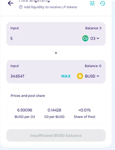 Providing liquidity on PancakeSwap