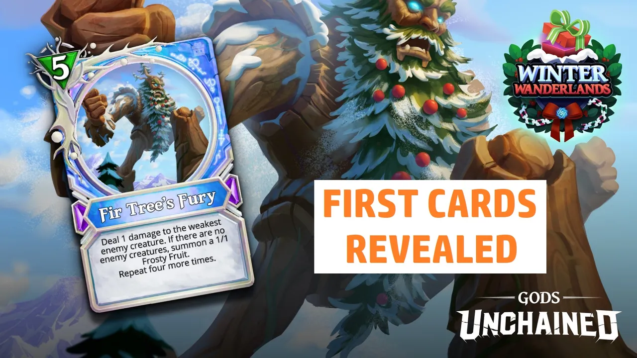 Gods Unchained - Winter Wanderlands set announced for December 14th, first 3 cards revealed