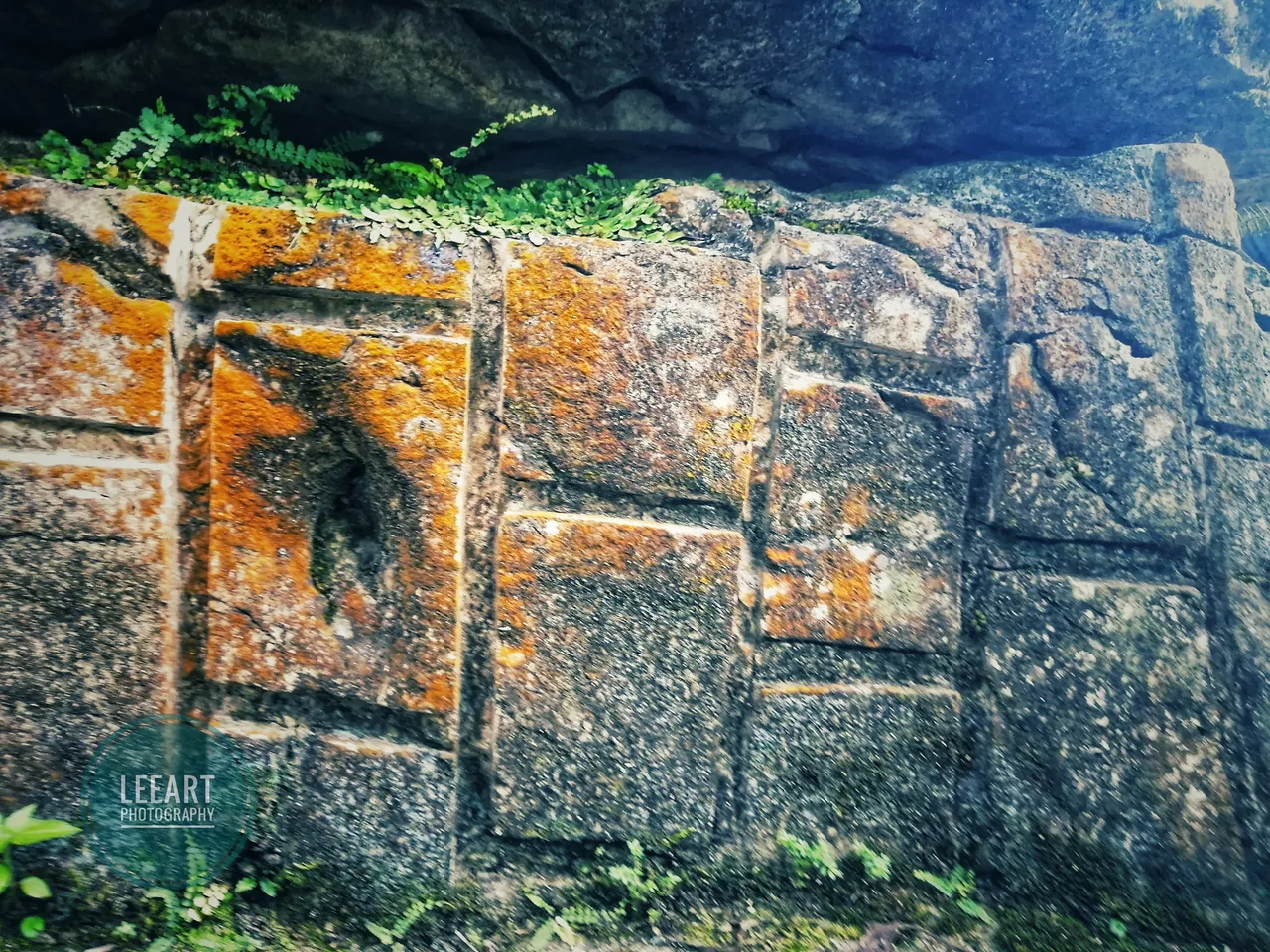 This was behind those carvings above. It looks like part of a ruin.