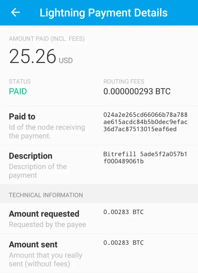 Eclair Wallet LN payment2.png