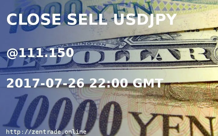 CLOSE SELL USDJPY at 111.150