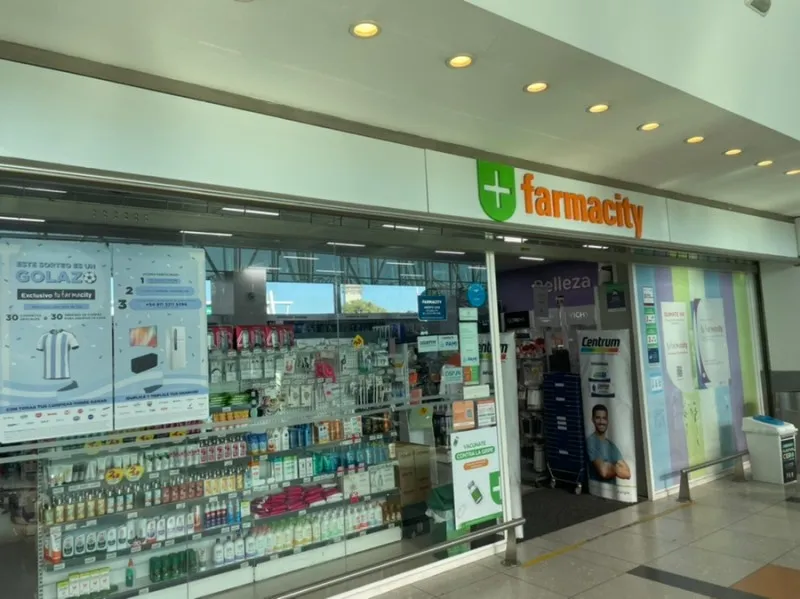 There is also a pharmacy at the airport.