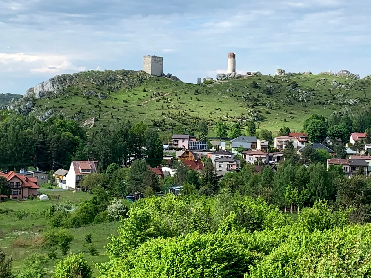 Olsztyn i ruiny zamku