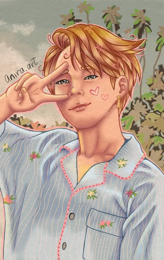 jimin fanart bts her photocard.png