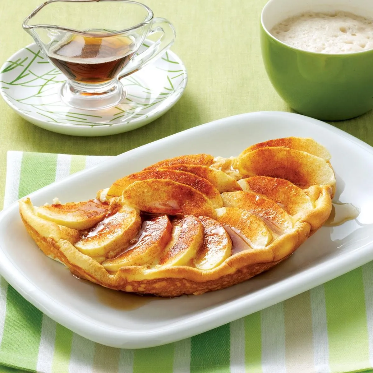 Puffy Cinnamon Apple Omelet