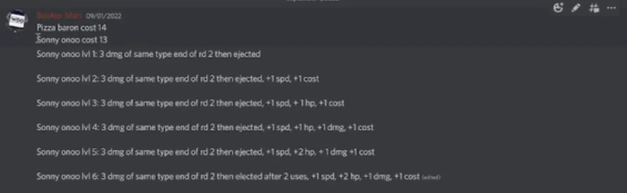 Sonny Onoo upgrade tree (WIP) - Sorry for the low quality - screenshot from an AMA