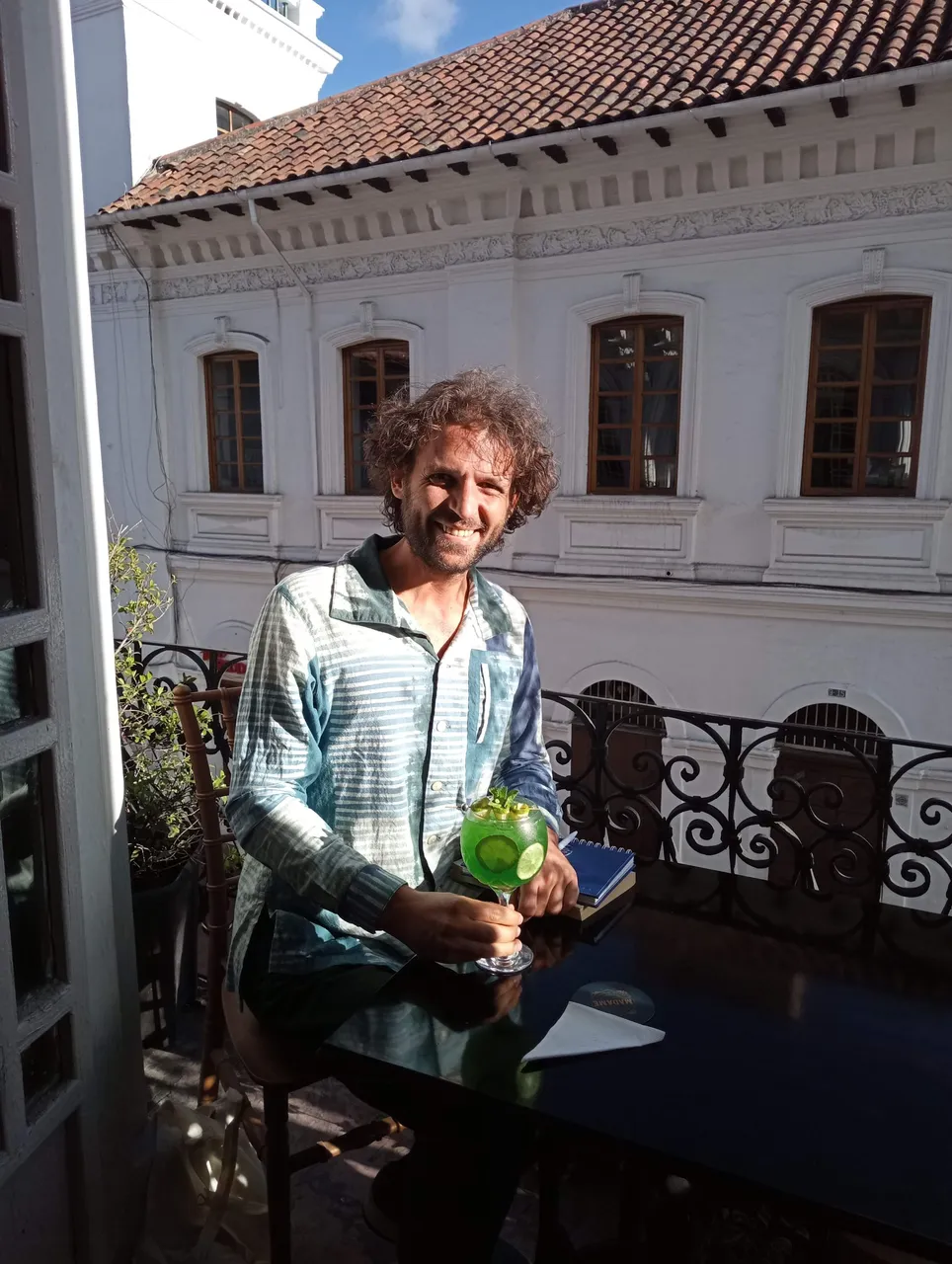 In Cuenca. I usually fill that shirt quite nicely.