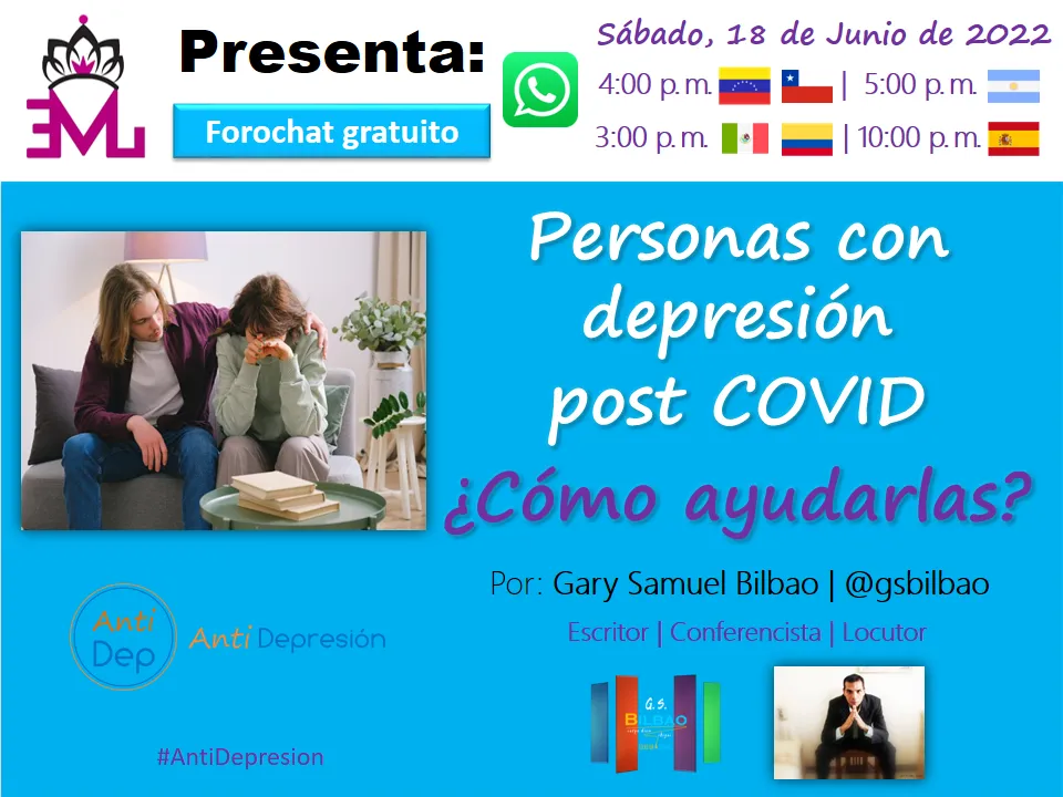 Flyer Forochat Cómo ayudar a personas con depresion - Horario 2.png