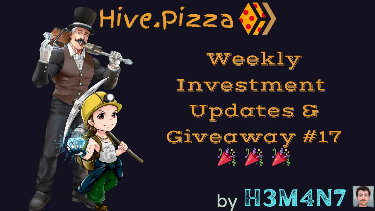 hive.Pizza Weekly Investment Updates and Giveaways by H3M4N7