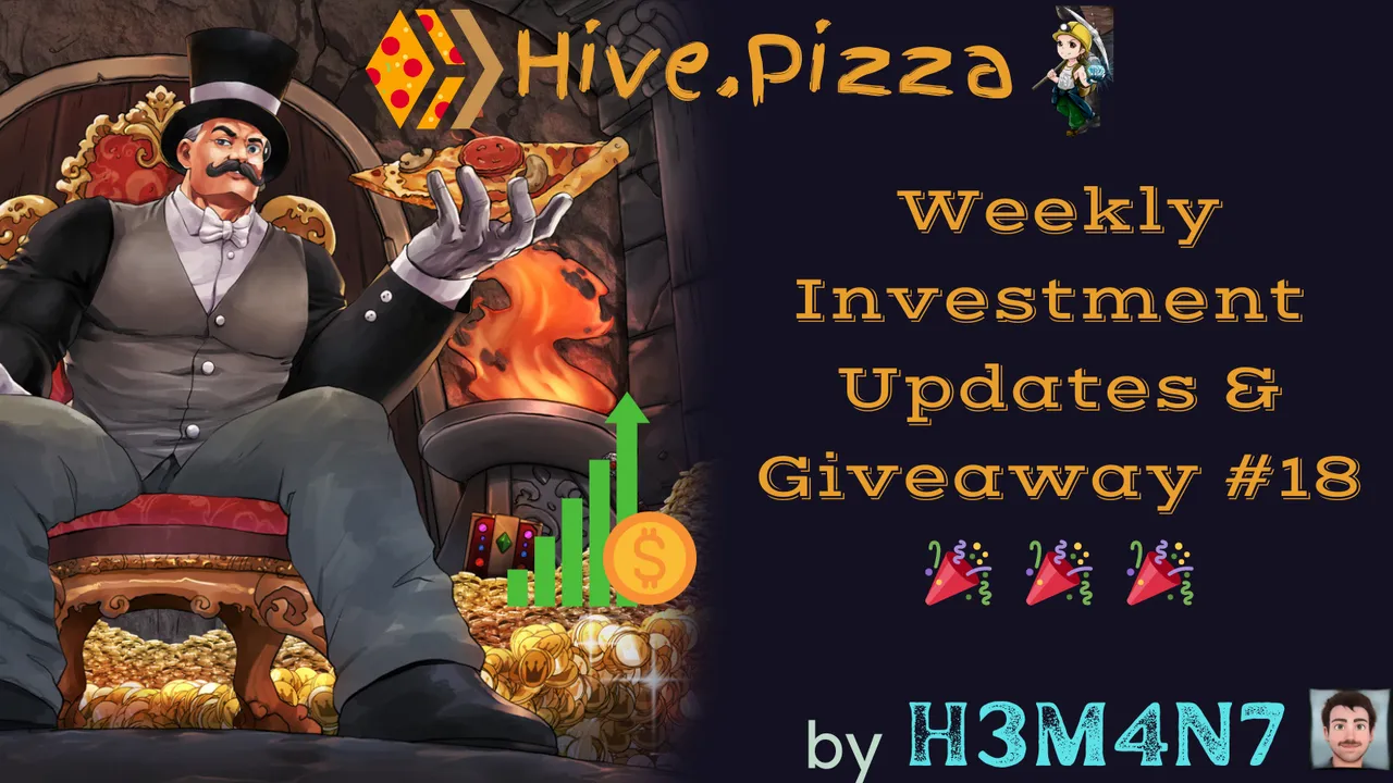 hive.Pizza Weekly Investment Updates and Giveaways by H3M4N7