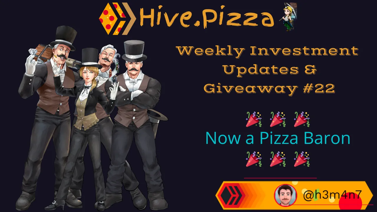 hive.Pizza Weekly Investment Updates and Giveaways by H3M4N7