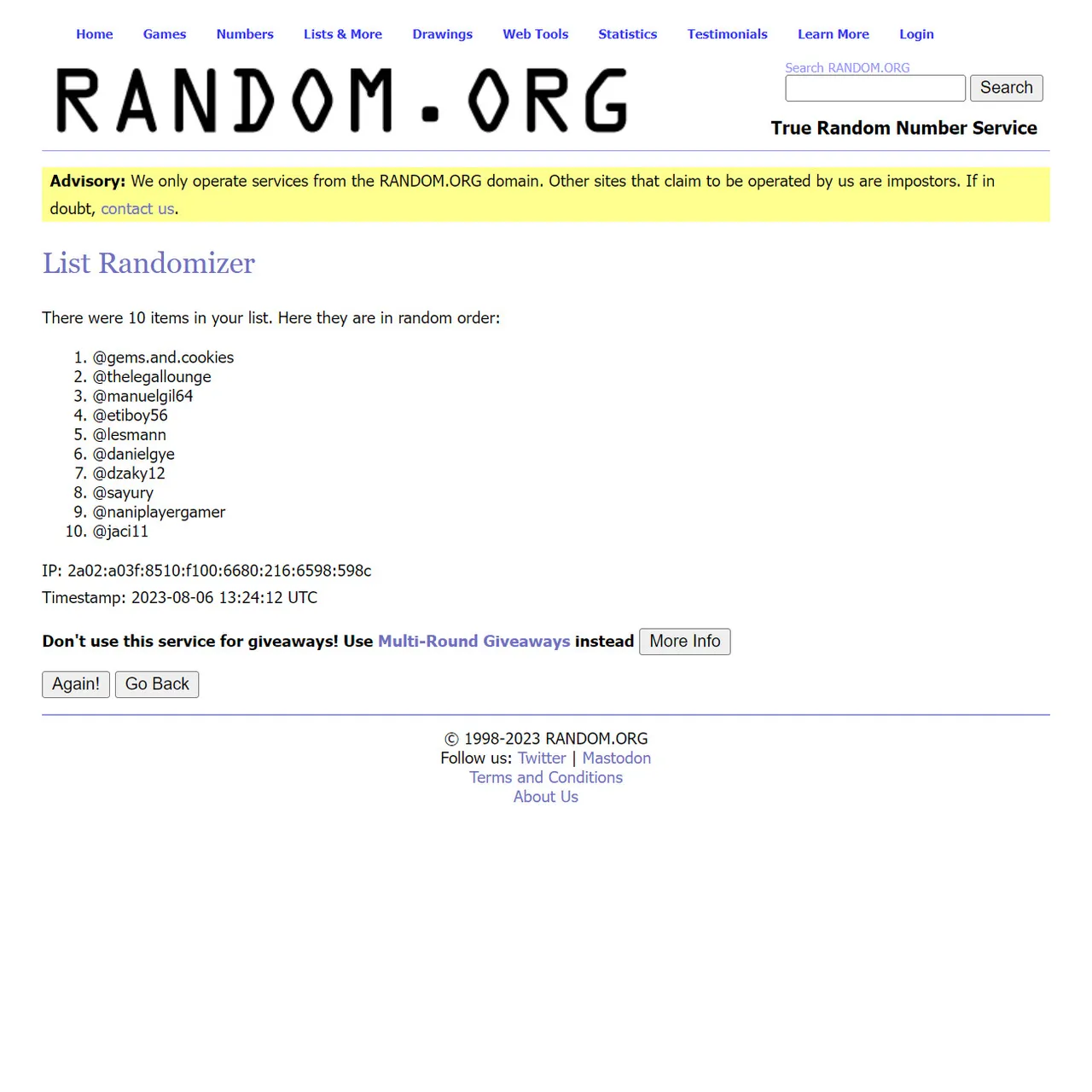 rehive_result_week167.jpg