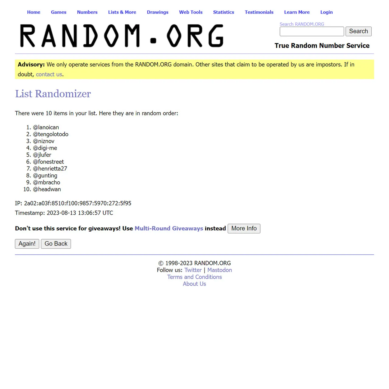 rehive_result_week168.jpg