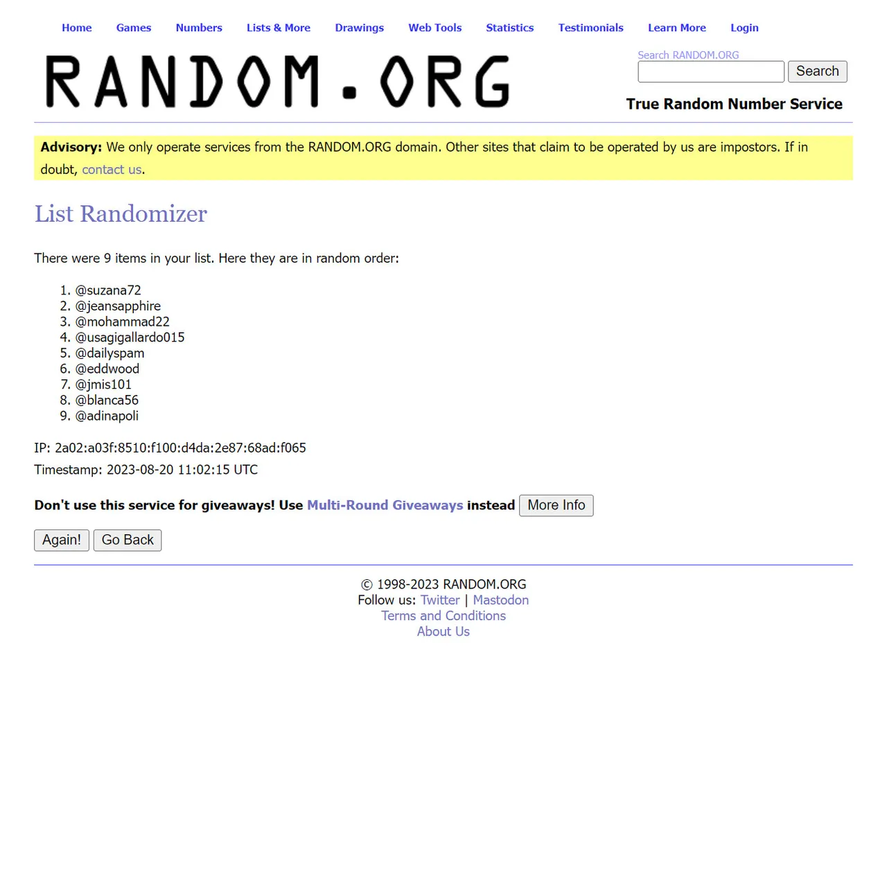 rehive_result_week169.jpg