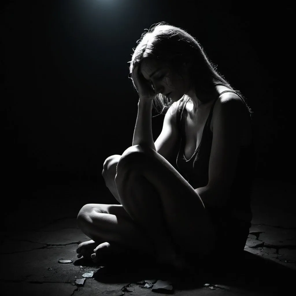 01-A Broken Woman Sitting in Darkness.jpg