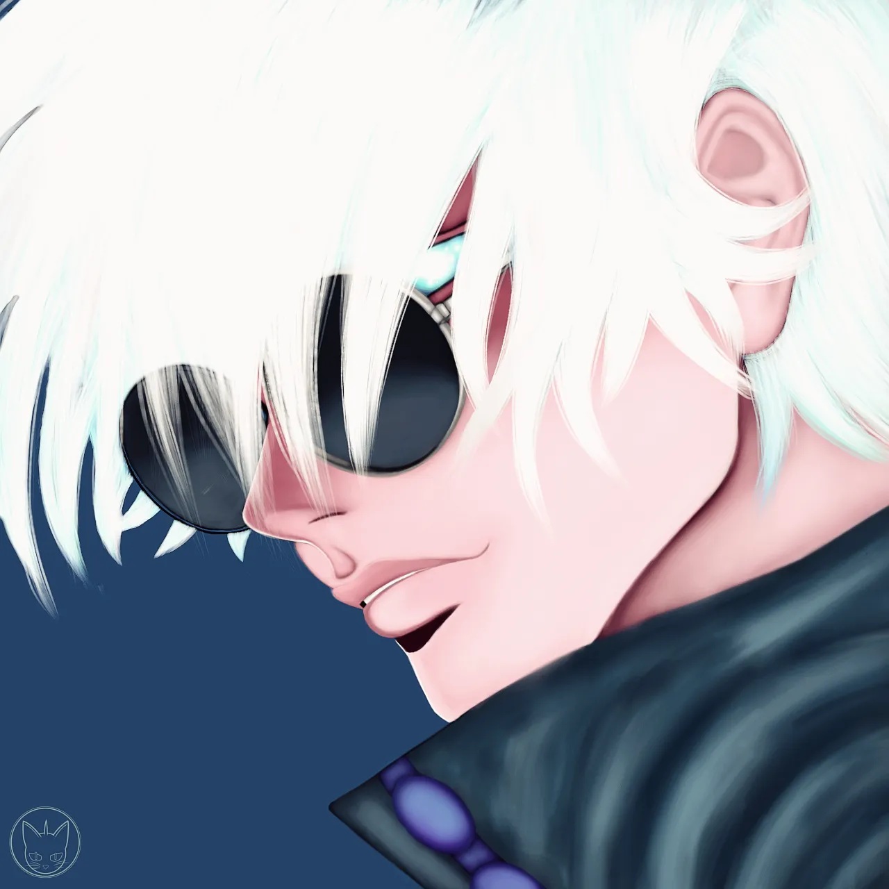 surrealworld fanart jjk satoru Gojo first drawing 1a.png