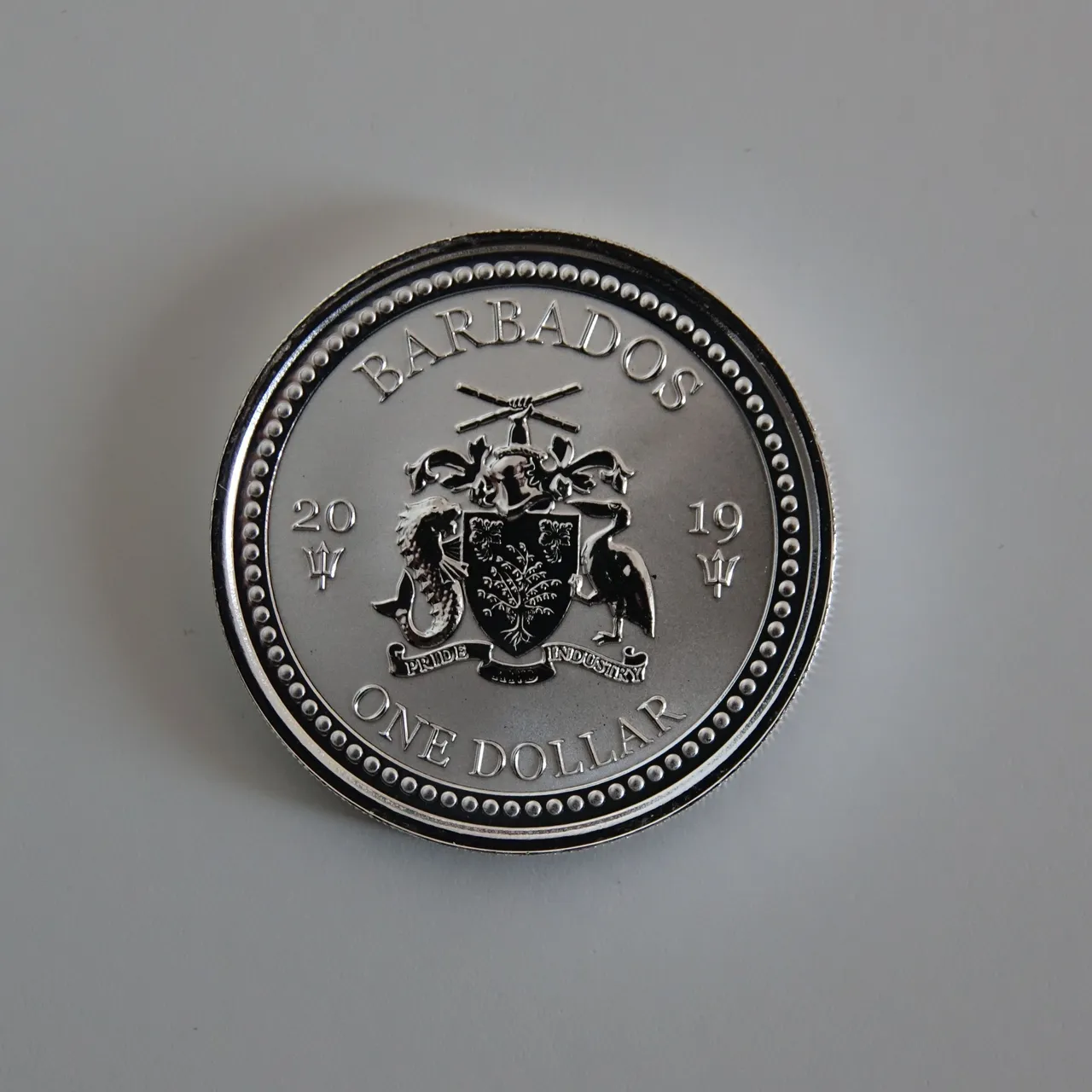 2019 Barbados Flying Fish 1 dollar silver coin (2).JPG