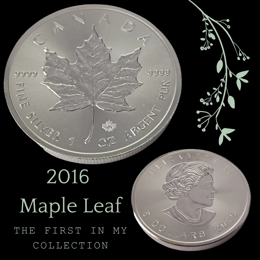 2016 Maple Leaf 5 dollars Elizabeth II.png