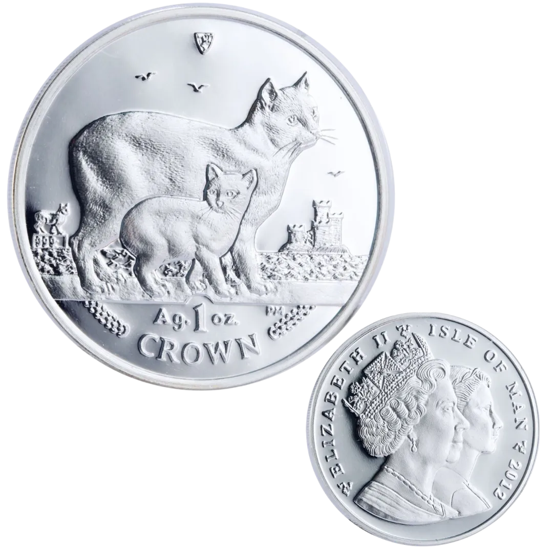 2012 Isle of Man Manx Cat 1 oz Silver round.png
