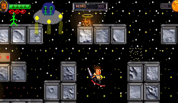 Quest for Stoken gameplay space level