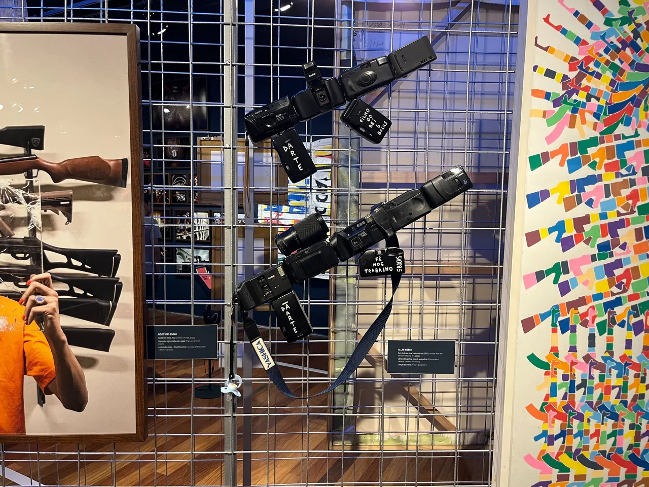 guns made out of old cameras