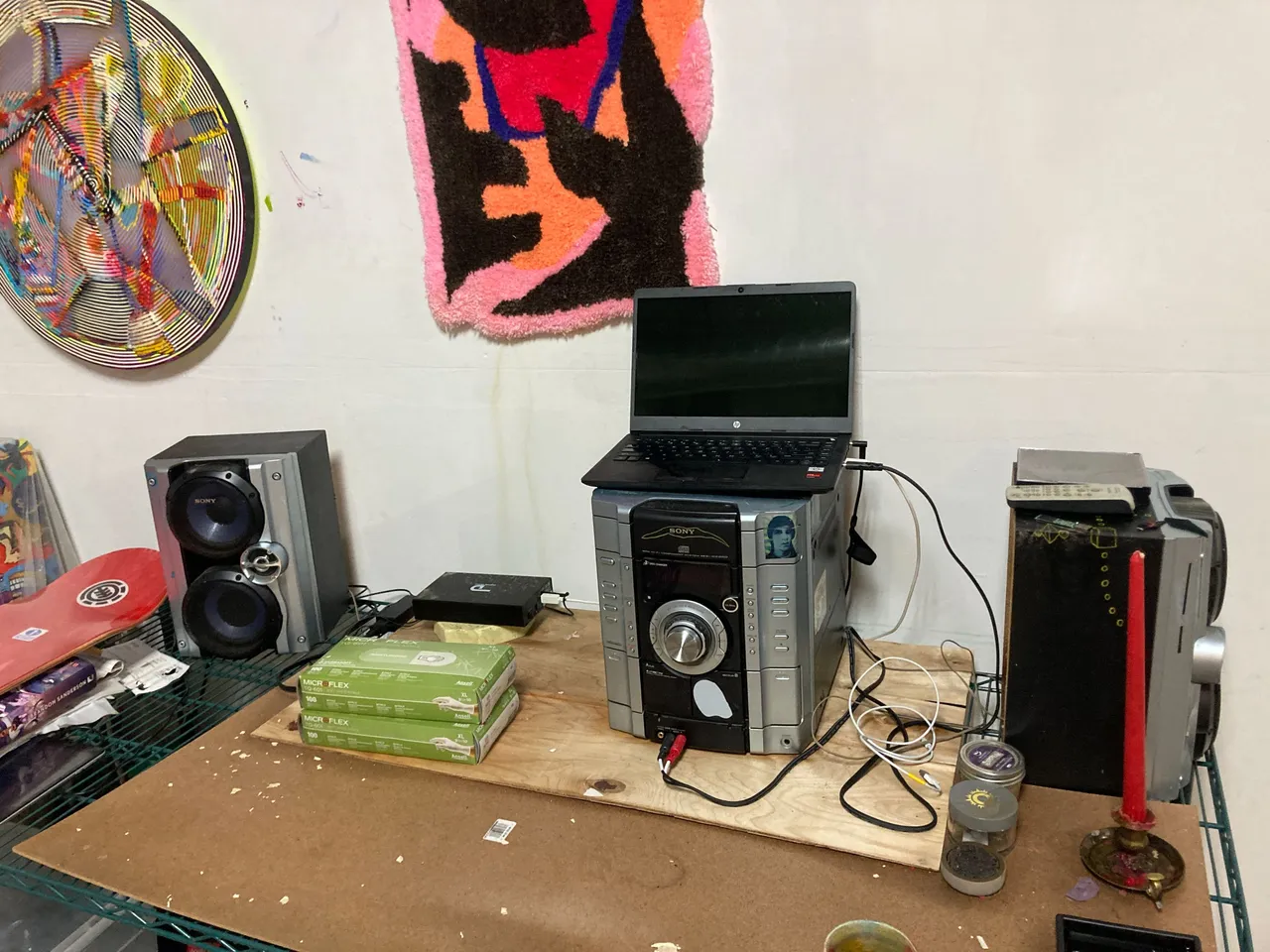 my other computer and stereo