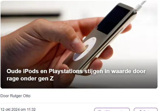 For The Non Dutch Its An Article Stating That Gen Z Is Buying Our 90s Toys EnMass