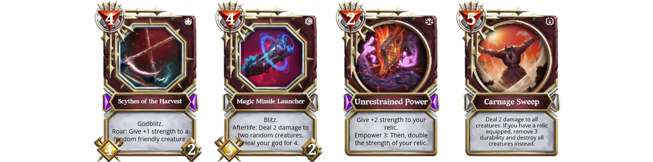 Key cards of these decks