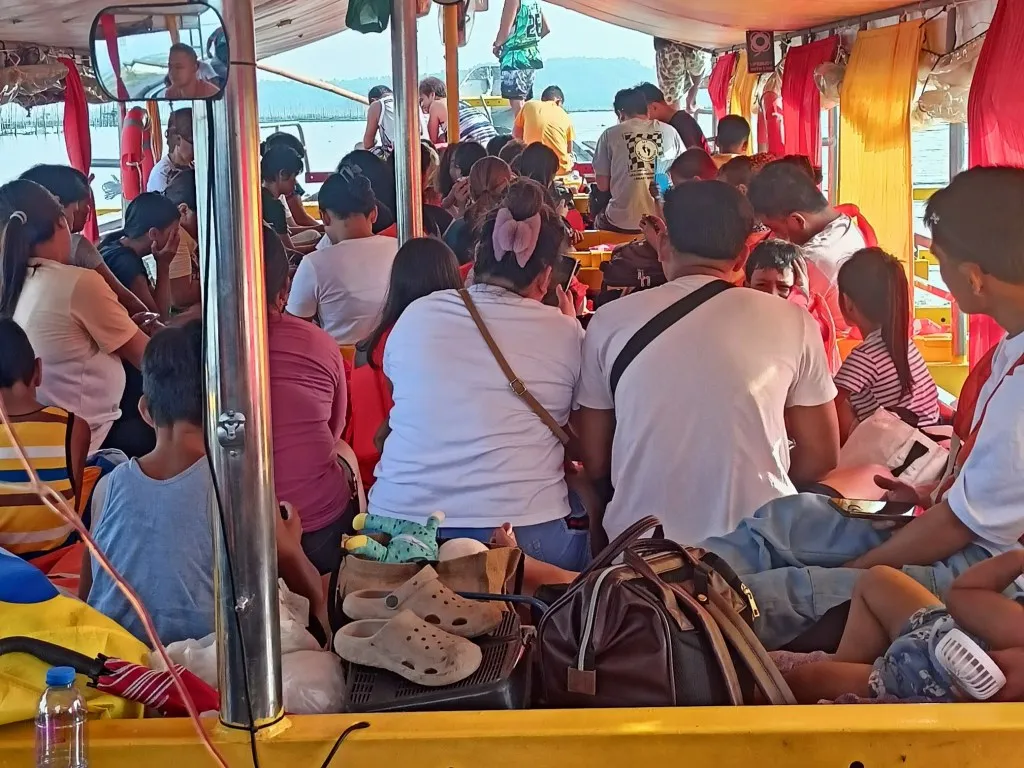 The view from the boat at Talim Island Binangonan Rizal.