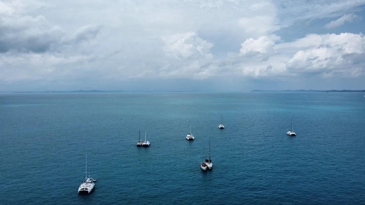 Anchored right on the Equator