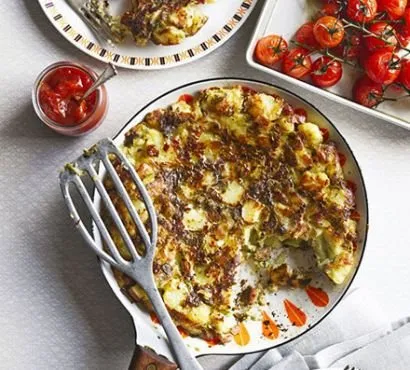 Hash browns with Gruyère & pancetta