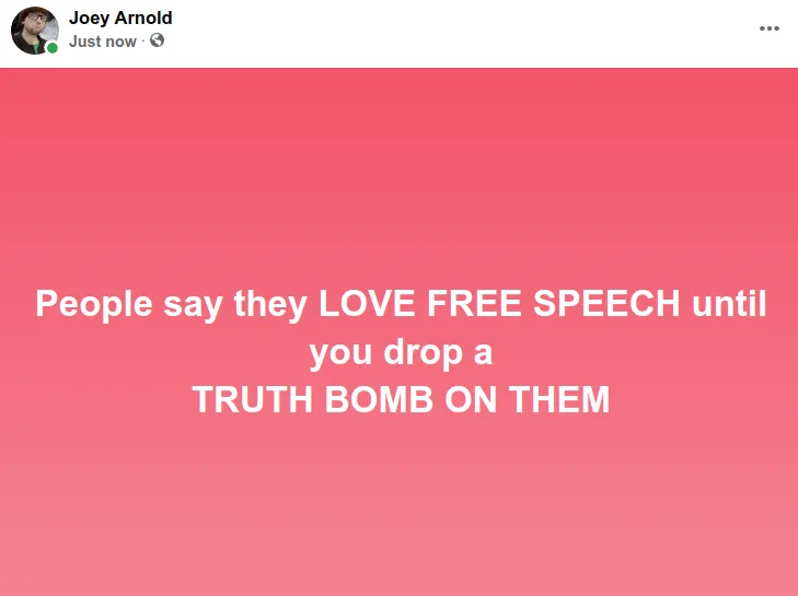 Screenshot at 2021-04-22 20:16:13 People say they LOVE FREE SPEECH until you drop a TRUTH BOMB ON THEM.png