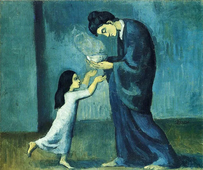 800px-Pablo_Picasso,_1902-03,_La_soupe_(The_soup),_oil_on_canvas,_38.5_x_46.0_cm,_Art_Gallery_of_Ontario,_Toronto,_Canada.jpg