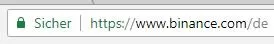 Binance https sicher