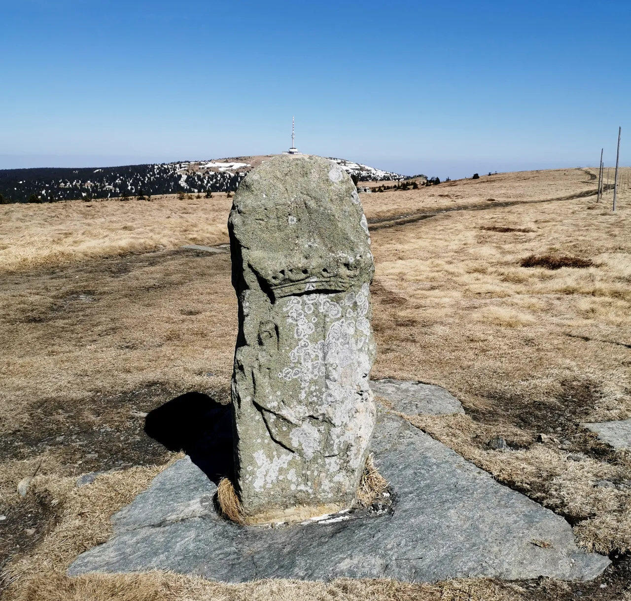 An old border stone // Historický hraniční kámen