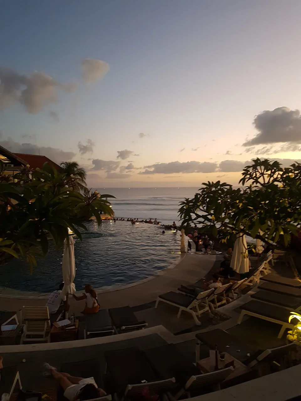 The infinity pool at Blue Point Resort.