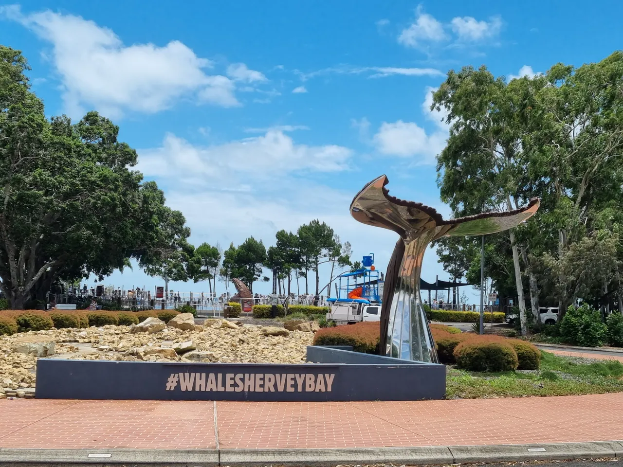 There were a lot of nice sculptures at the free beachside community water park though!