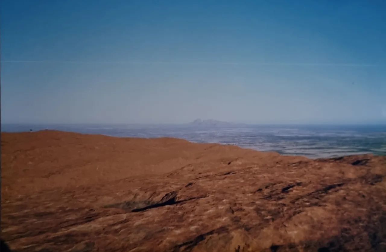 The Olgas (Kata Tjuta) on the horizon.