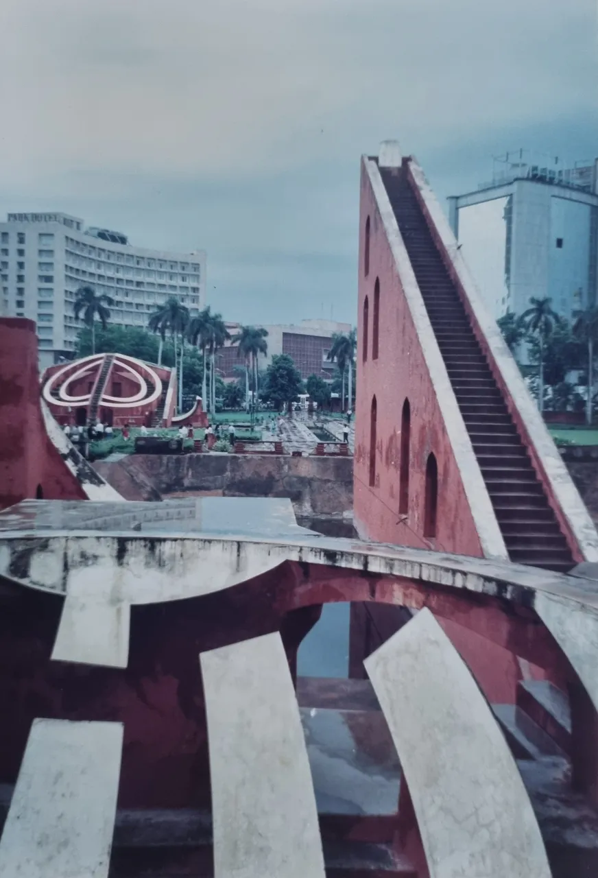 Time Complex New Delhi or now called Jantar Mantar, ancient architectural astronomy instruments.