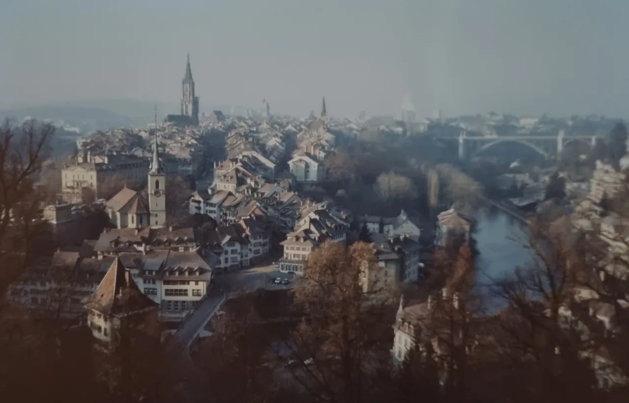 travelling through Bern, Switzerland’s Capital city on my way to Grindelwald.