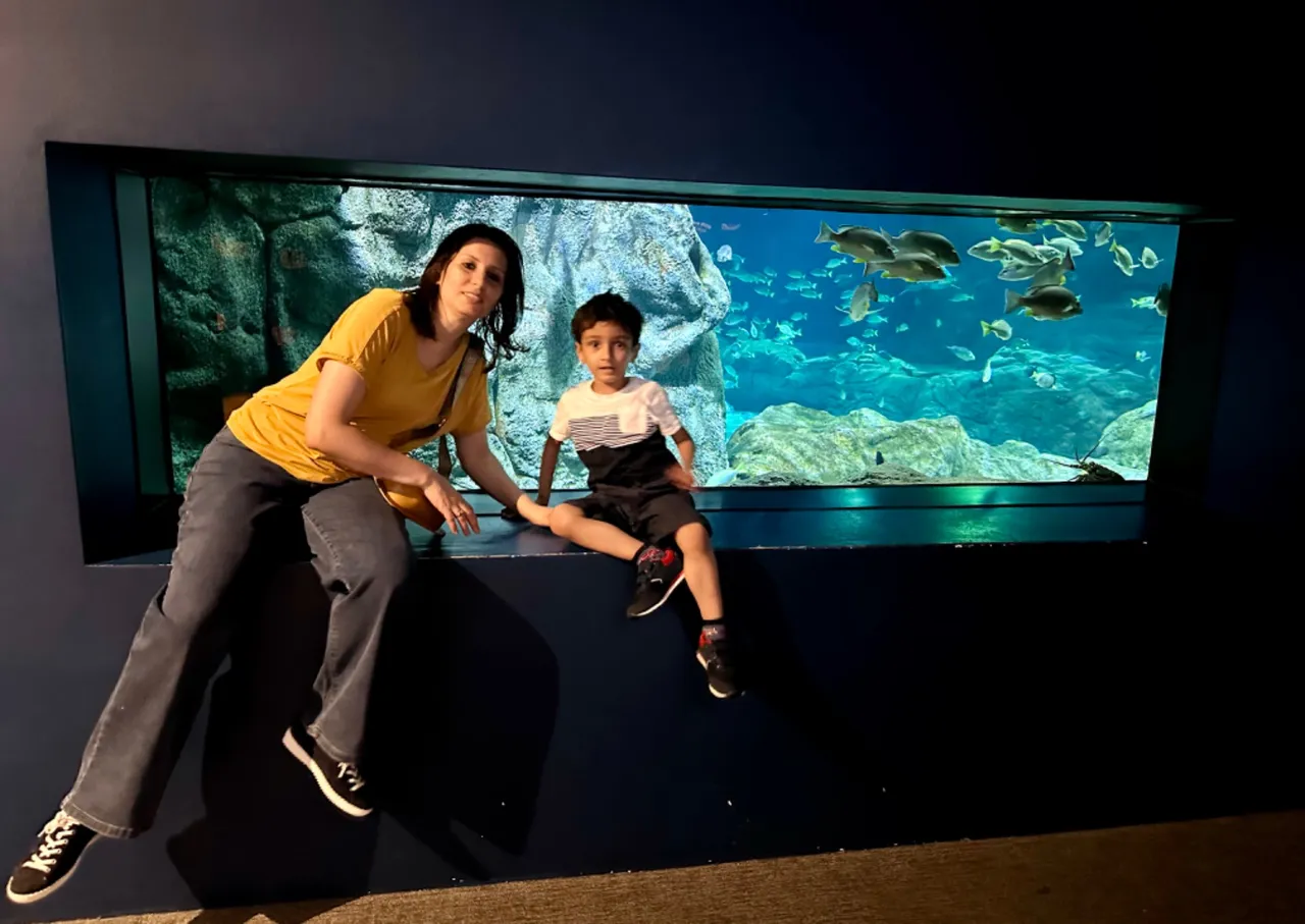My wife and Omar my son!