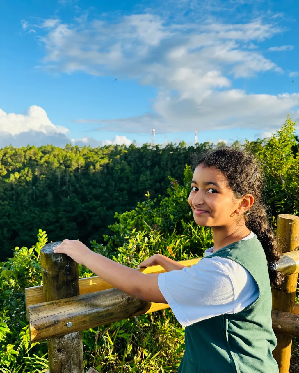 We have security barriers all around the crater and you get amazing views to admire…