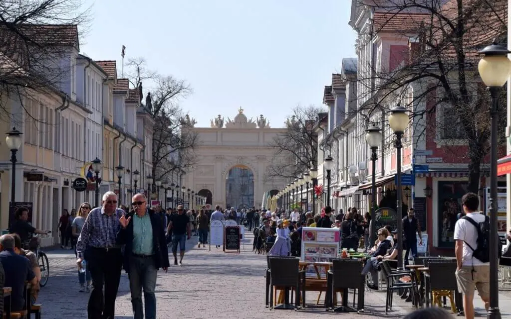 Potsdam, Brandenburg Gate and street