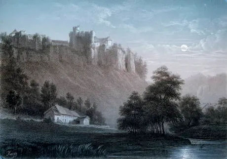 Litografia por Jean-Baptiste Fresez (por volta de 1857)