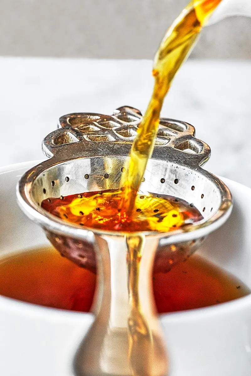 silver tea strainer