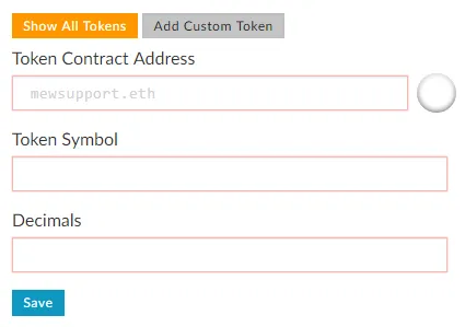 Screen of Myetherwallet