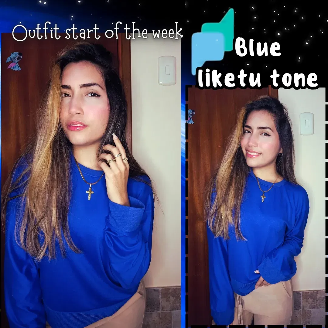 Outfit start of the week - blue liketu tone