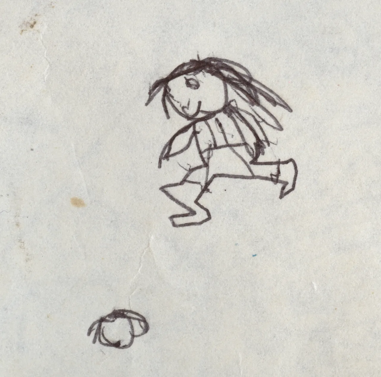 1997 Tiff Drawing daughter playing ball.png