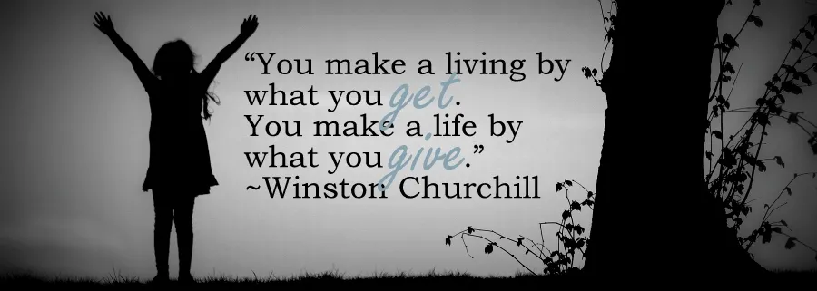 Giving back quote